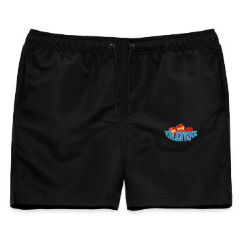 VALENTINE - Männer Badeshorts - Schwarz - Vorne - AI Model Male 178 light (178cm)