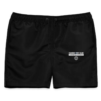 Chamonix-Mont-Blanc Frankreich Koordinaten - Männer Badeshorts - Schwarz - Vorne - AI Model Male 178 light (178cm)