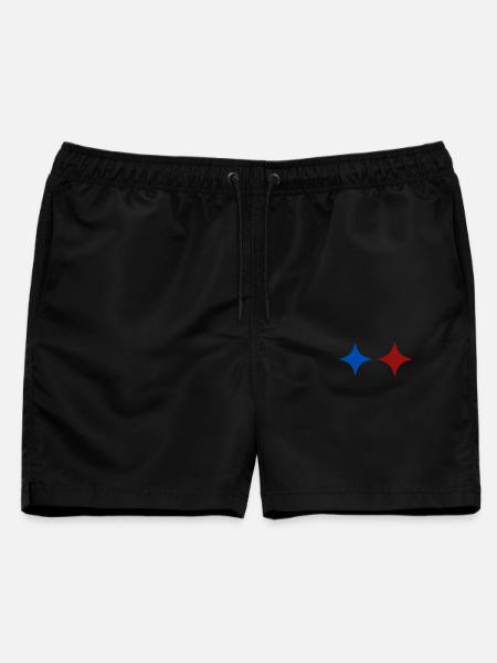 Twin Spark - Männer Badeshorts - Schwarz