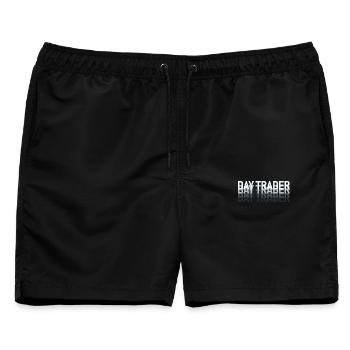Day Trader Aktienmarkt Börse Trader - Männer Badeshorts - Schwarz - Vorne - AI Model Male 178 light (178cm)