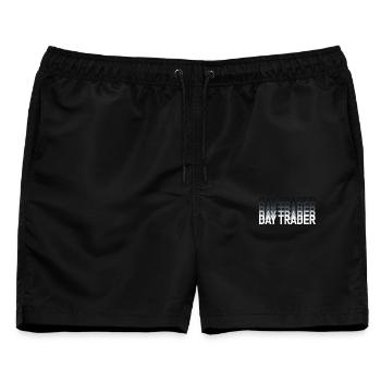 Day Trader Aktienmarkt Börse Trader - Männer Badeshorts - Schwarz - Vorne - AI Model Male 178 light (178cm)