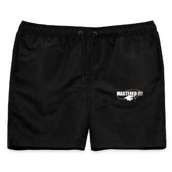 Master 2026 Abschluss Promotion Sponsion - Männer Badeshorts - Schwarz - Vorne - AI Model Male 178 light (178cm)