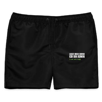 Lasst mich durch, ich bin Admin – Sudo Make Way - Männer Badeshorts - Schwarz - Vorne - AI Model Male 178 light (178cm)