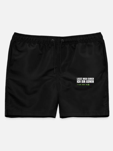 Lasst mich durch, ich bin Admin – Sudo Make Way - Männer Badeshorts - Schwarz
