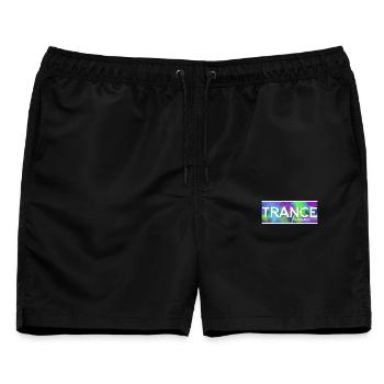 Trance forever - Männer Badeshorts - Schwarz - Vorne - AI Model Male 178 light (178cm)