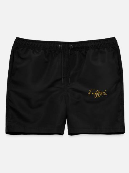 fuffzich - Männer Badeshorts - Schwarz