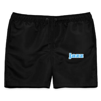 JAZZ - Männer Badeshorts - Schwarz - Vorne - AI Model Male 178 light (178cm)