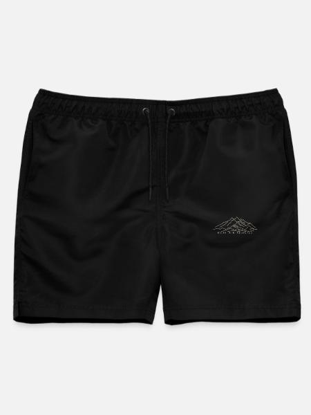 Bergsüchtig - Männer Badeshorts - Schwarz
