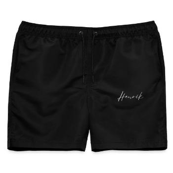 Henrik Name T-Shirt Geschenk Für Männer - Männer Badeshorts - Schwarz - Vorne - AI Model Male 178 light (178cm)