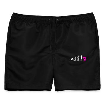 Zitat Für Einen Schlangenmensch - Männer Badeshorts - Schwarz - Vorne - AI Model Male 178 light (178cm)