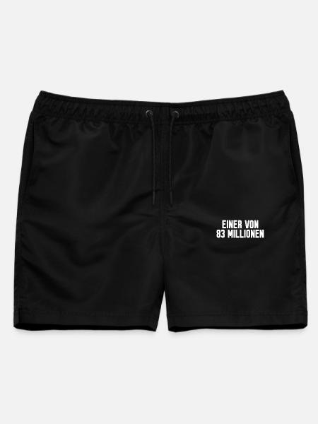 Einer von 83 Millionen! Spruch - Männer Badeshorts - Schwarz