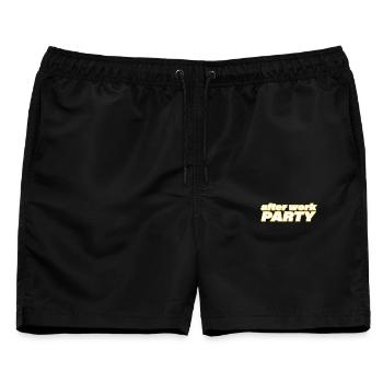 AFTER WORK PARTY - Männer Badeshorts - Schwarz - Vorne - AI Model Male 178 light (178cm)