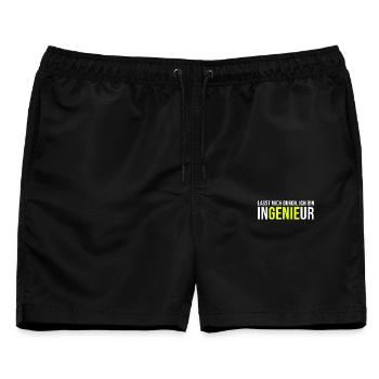 Genie Ingenieur - Männer Badeshorts - Schwarz - Vorne - AI Model Male 178 light (178cm)