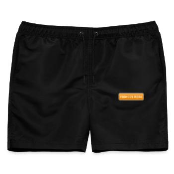 FIND OUT MORE - Männer Badeshorts - Schwarz - Vorne - AI Model Male 178 light (178cm)