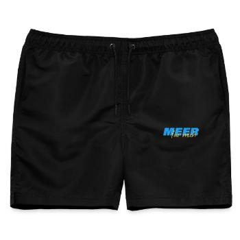 MEER FÜR MICH - Männer Badeshorts - Schwarz - Vorne - AI Model Male 178 light (178cm)