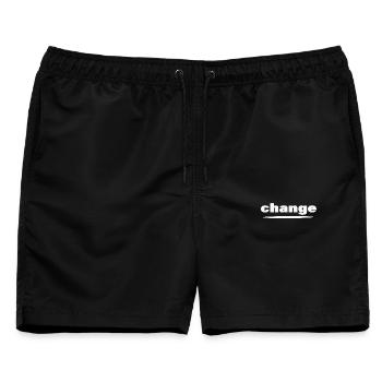 CHANGE - Männer Badeshorts - Schwarz - Vorne - AI Model Male 178 light (178cm)