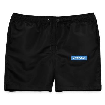 VIRAL - Männer Badeshorts - Schwarz - Vorne - AI Model Male 178 light (178cm)