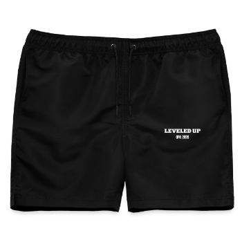 OPA 2026 Enkelkind Großvater Werden Babyverkündung - Männer Badeshorts - Schwarz - Vorne - AI Model Male 178 light (178cm)