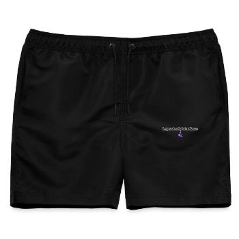 Legenden spielen Retro - Männer Badeshorts - Schwarz - Vorne - AI Model Male 178 light (178cm)