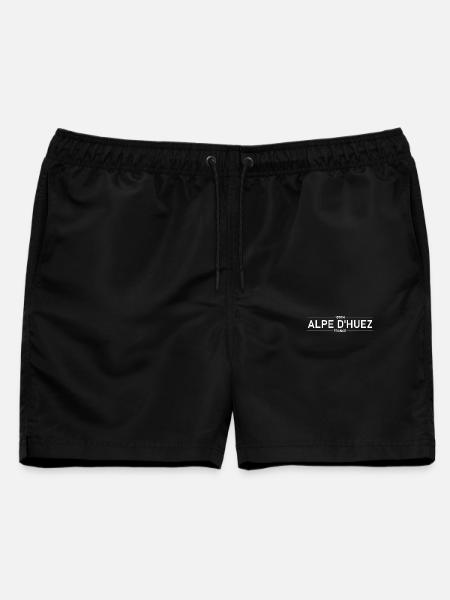 Alpe D'Huez - Premium - Männer Badeshorts - Schwarz