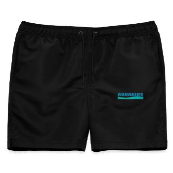 AQUAKIDS - Männer Badeshorts - Schwarz - Vorne - AI Model Male 178 light (178cm)