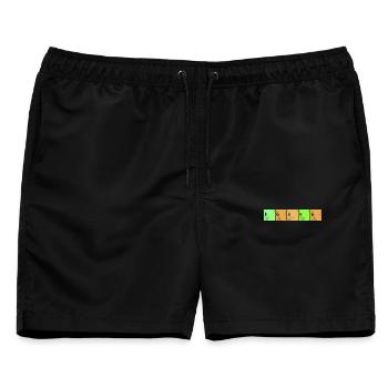 Chemie Berliner - Männer Badeshorts - Schwarz - Vorne - AI Model Male 178 light (178cm)