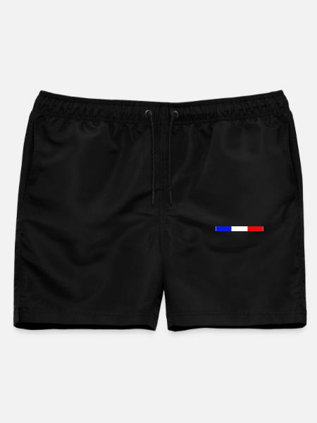 Frankreich - Männer Badeshorts - Schwarz