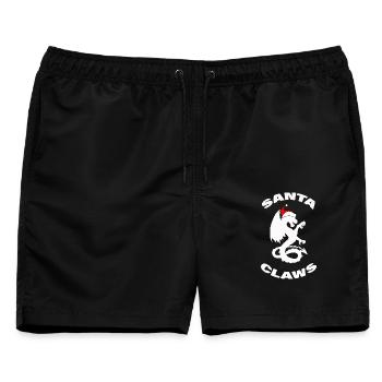 SANTA CLAWS - Männer Badeshorts - Schwarz - Vorne - AI Model Male 178 light (178cm)