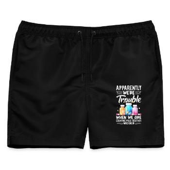 Apotheker Pharmazeutisch-technischer - Männer Badeshorts - Schwarz - Vorne - AI Model Male 178 light (178cm)