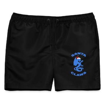 SANTA CLAWS - Männer Badeshorts - Schwarz - Vorne - AI Model Male 178 light (178cm)