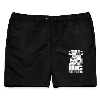Das Einsteigen In Flugzeuge lustig - Männer Badeshorts - Schwarz - Vorne - AI Model Male 178 light (178cm)