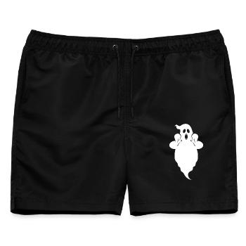 Geist Boo - Männer Badeshorts - Schwarz - Vorne - AI Model Male 178 light (178cm)