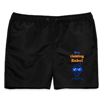 Der Liebling Enkel - Männer Badeshorts - Schwarz - Vorne - AI Model Male 178 light (178cm)