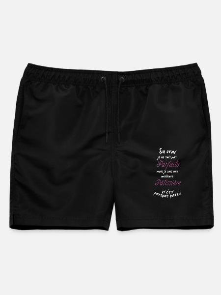 Ich bin der beste Konditor - Männer Badeshorts - Schwarz