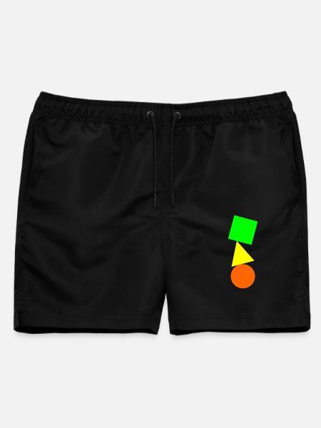 Einfacher Saldo - Männer Badeshorts - Schwarz