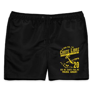 Freier Fall Extremsport 2020 - Männer Badeshorts - Schwarz - Vorne - AI Model Male 178 light (178cm)