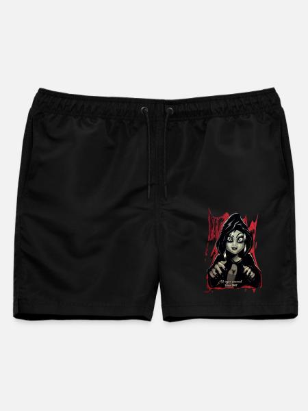 2 Vampire - Männer Badeshorts - Schwarz
