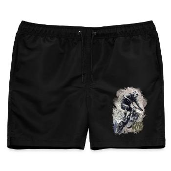 Mtb - Männer Badeshorts - Schwarz - Vorne - AI Model Male 178 light (178cm)