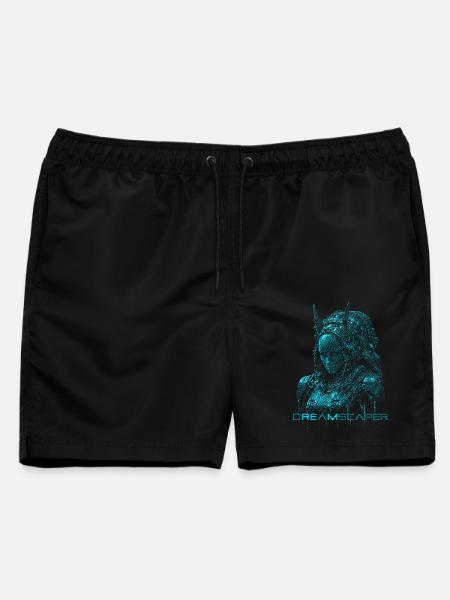 Dreamscaper Cyberpunk SciFi - Männer Badeshorts - Schwarz