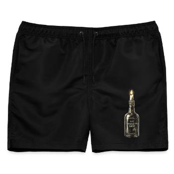 Puerto Rico Boricua - Männer Badeshorts - Schwarz - Vorne - AI Model Male 178 light (178cm)