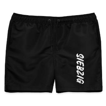 70 / Siebzig / 70. Geburtstag - Männer Badeshorts - Schwarz - Vorne - AI Model Male 178 light (178cm)