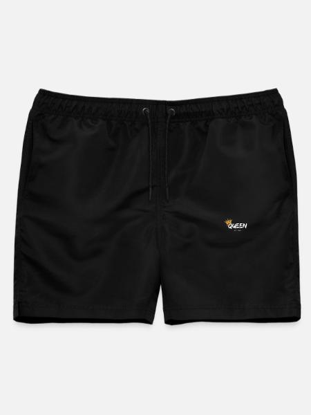 QUEEN, crown in progress. - Männer Badeshorts - Schwarz