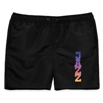 Jazz - Männer Badeshorts - Schwarz - Vorne - AI Model Male 178 light (178cm)
