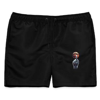 Mission to Mars - Männer Badeshorts - Schwarz - Vorne - AI Model Male 178 light (178cm)
