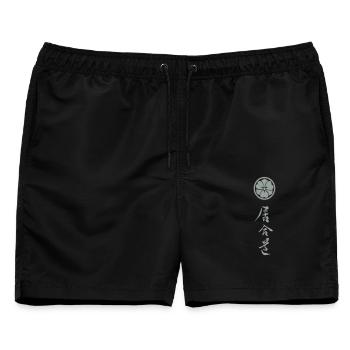 iaido_neu_02 - Männer Badeshorts - Schwarz - Vorne - AI Model Male 178 light (178cm)