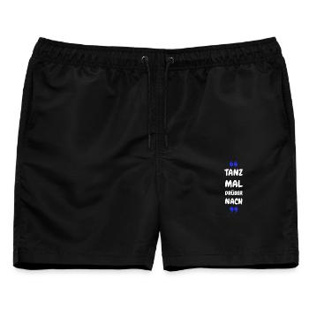 Tanz Mal Drüber Nach - Männer Badeshorts - Schwarz - Vorne - AI Model Male 178 light (178cm)
