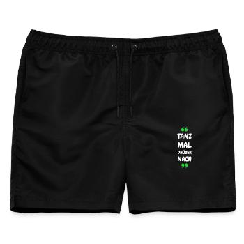 Tanz Mal Drüber Nach - Männer Badeshorts - Schwarz - Vorne - AI Model Male 178 light (178cm)