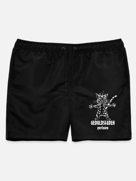 Geduldsfaden - Männer Badeshorts - Schwarz