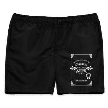 Das Exklusivste Geschenk - Männer Badeshorts - Schwarz - Vorne - AI Model Male 178 light (178cm)