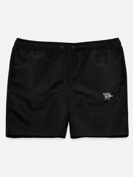 Anti-Form-Kleidungslogo - Männer Badeshorts - Schwarz